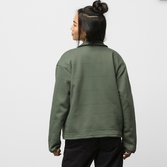 VANS Quilted Boxy West Jacket - Thyme - Picture 2 of 6